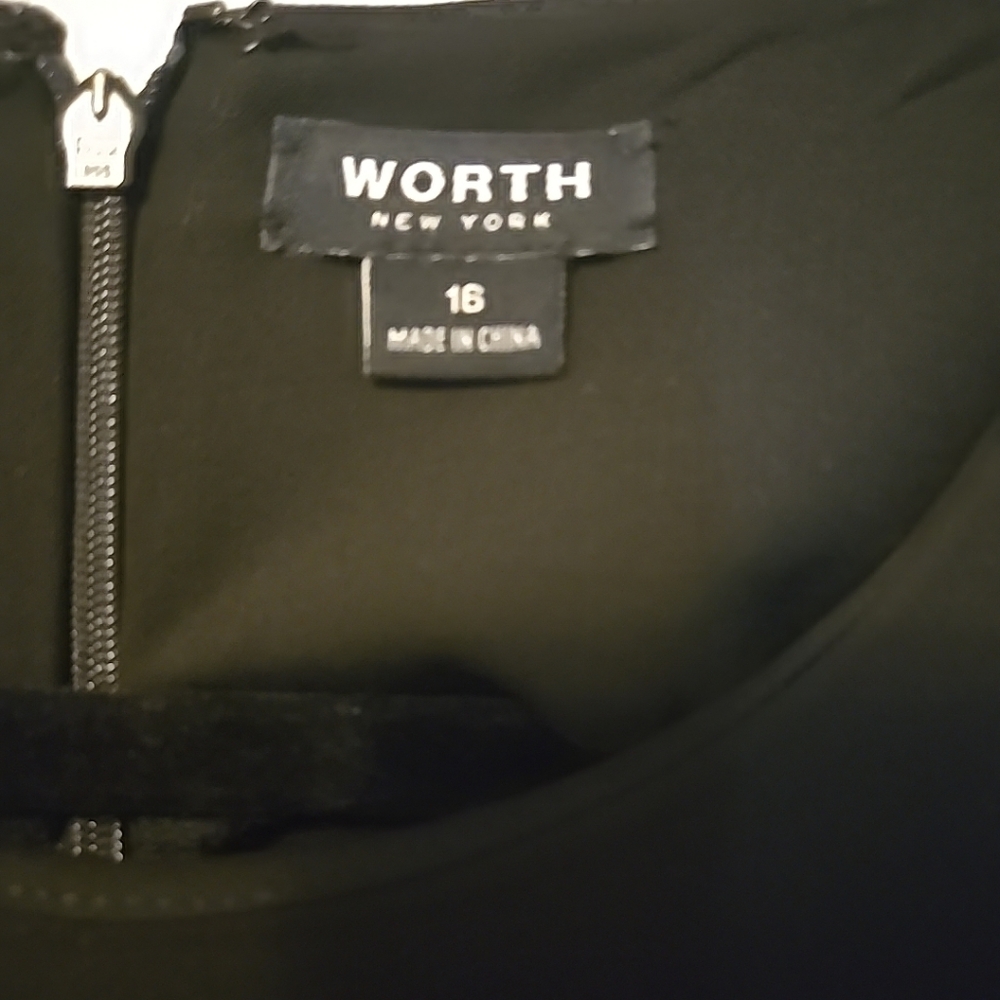 WORTH A-Line Midi Dress Black 16 NWT - Picture 5 of 7